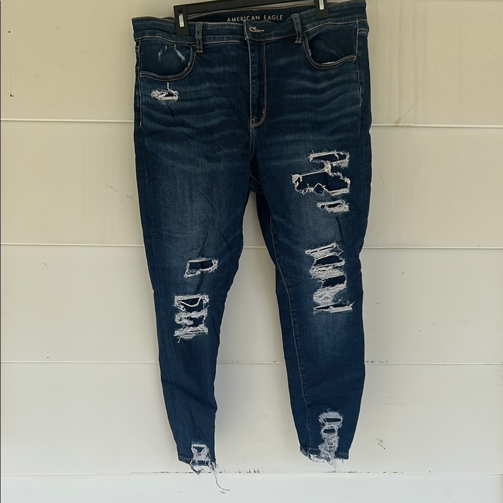 American Eagle Outfitters Woman’s Distressed Blue Jeans